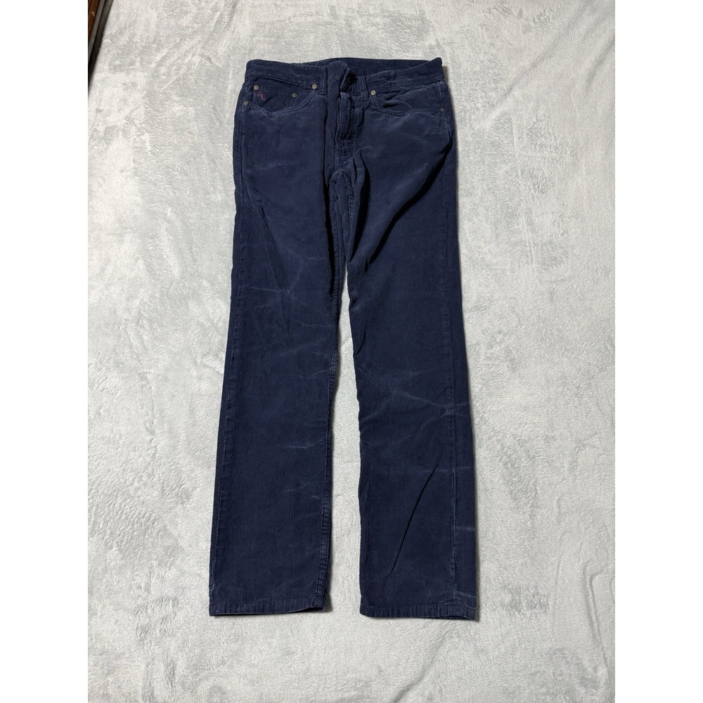 Polo Ralph Lauren Corduroy Pants Mens 32x29 Navy‎ Blue Corduroy Cotton